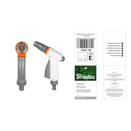 Zraszacz pistoletowy reg.Quick prosty WL-EN6T